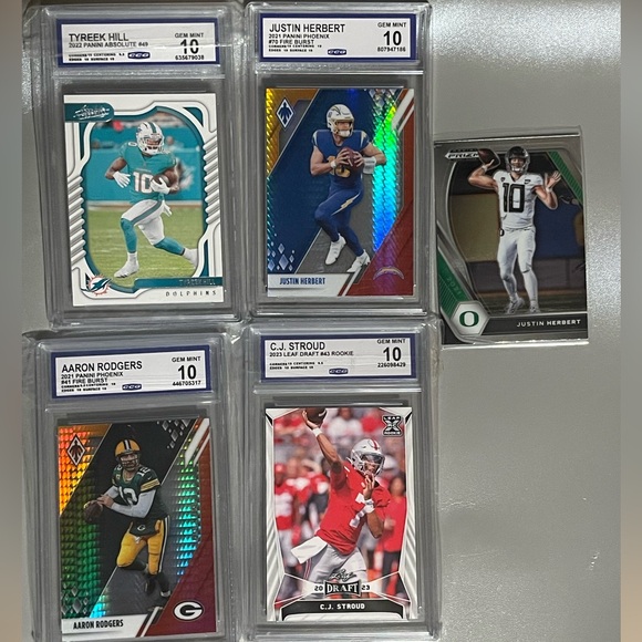 NFL Other - Football Graded Mint 10 Trading Card Collection Bundle# 9